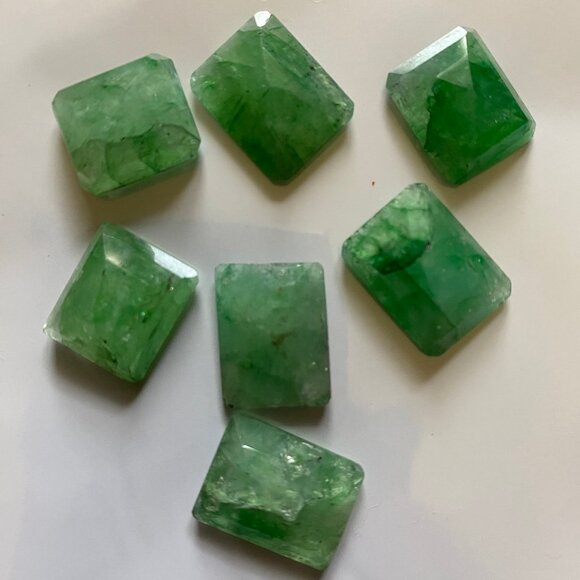 Natural Colombian Green Emerald Loose Gemstone Certified Lot Of 7 Pcs, 71.20 Ct - Picture 4 of 6